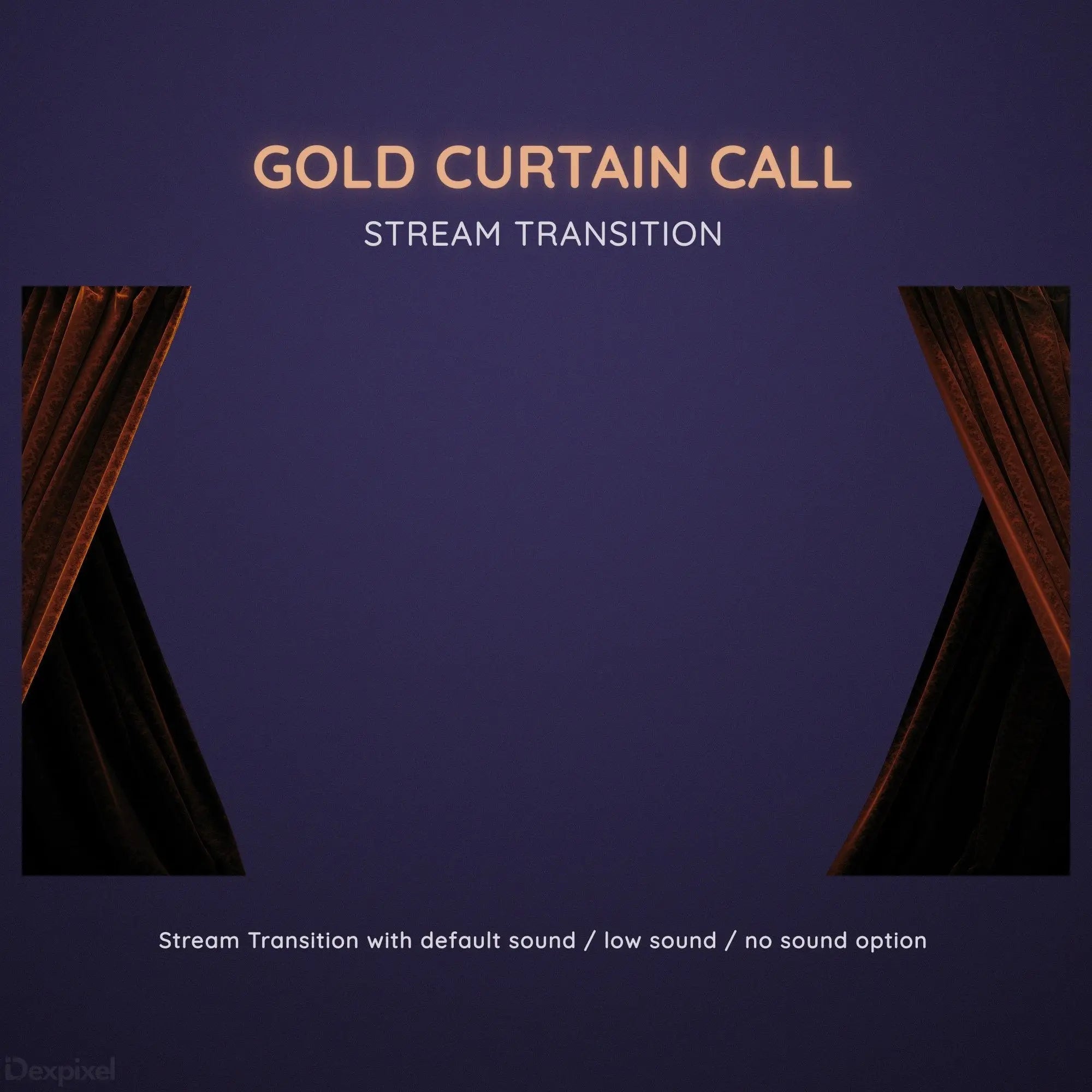 vtuber stream stinger curtain transition