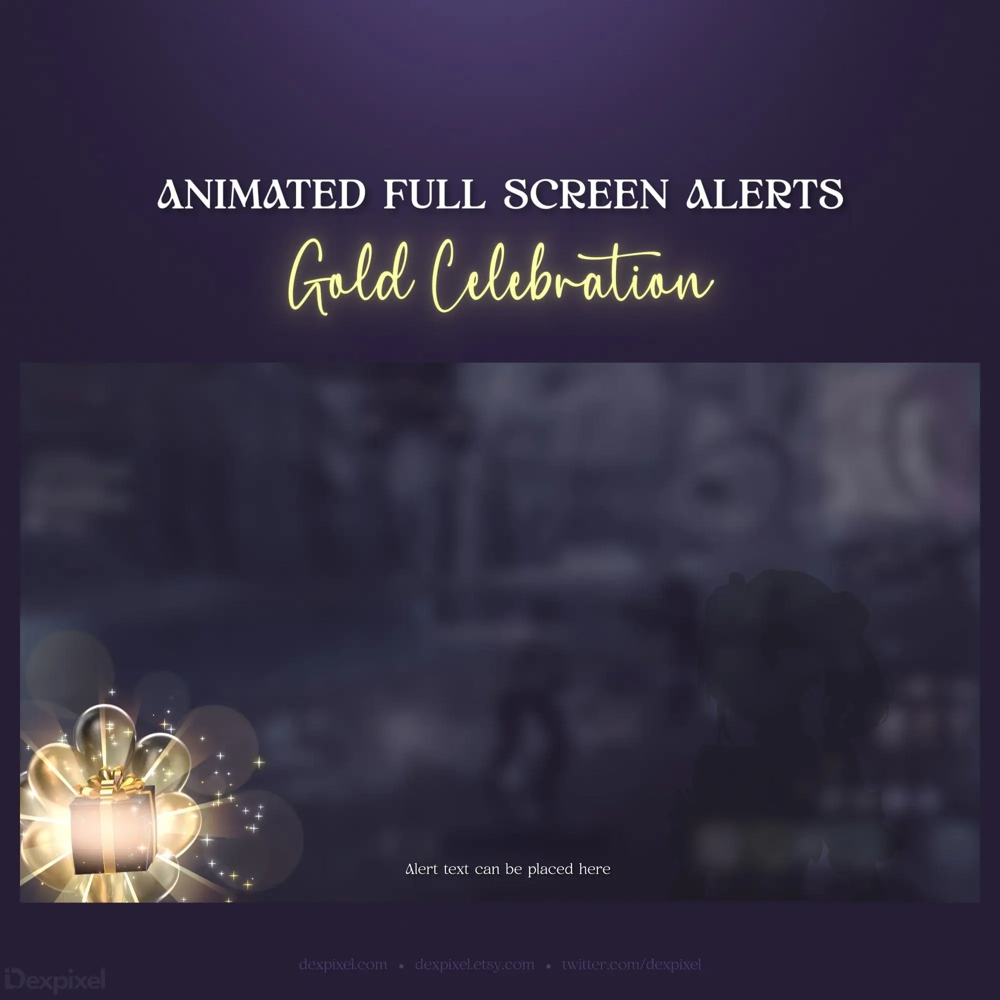 Animated full-screen alerts.