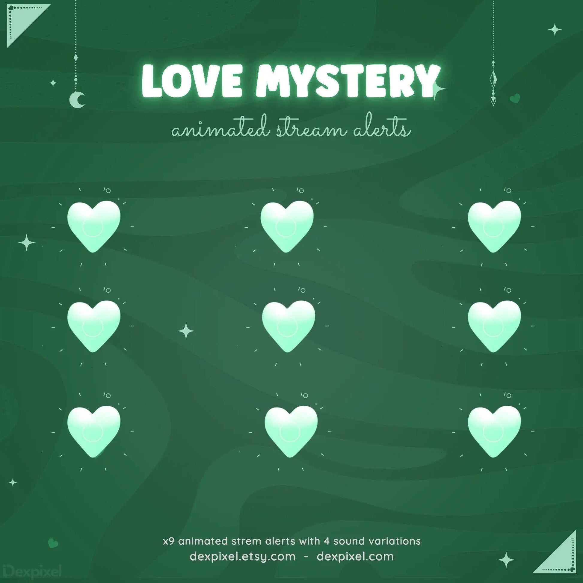 streamlabs stream alerts green celestial love
