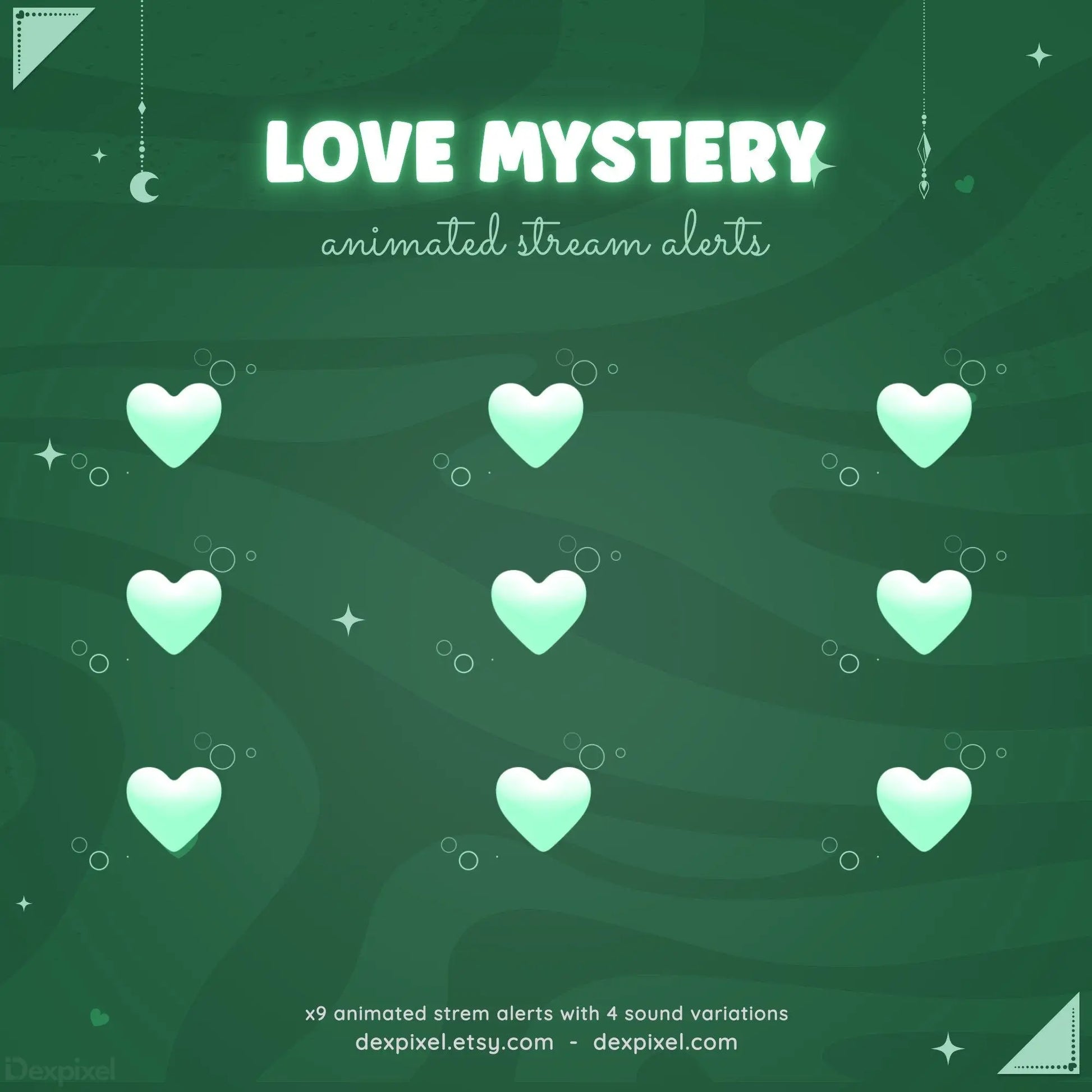 animated mystical love stream alerts twitch
