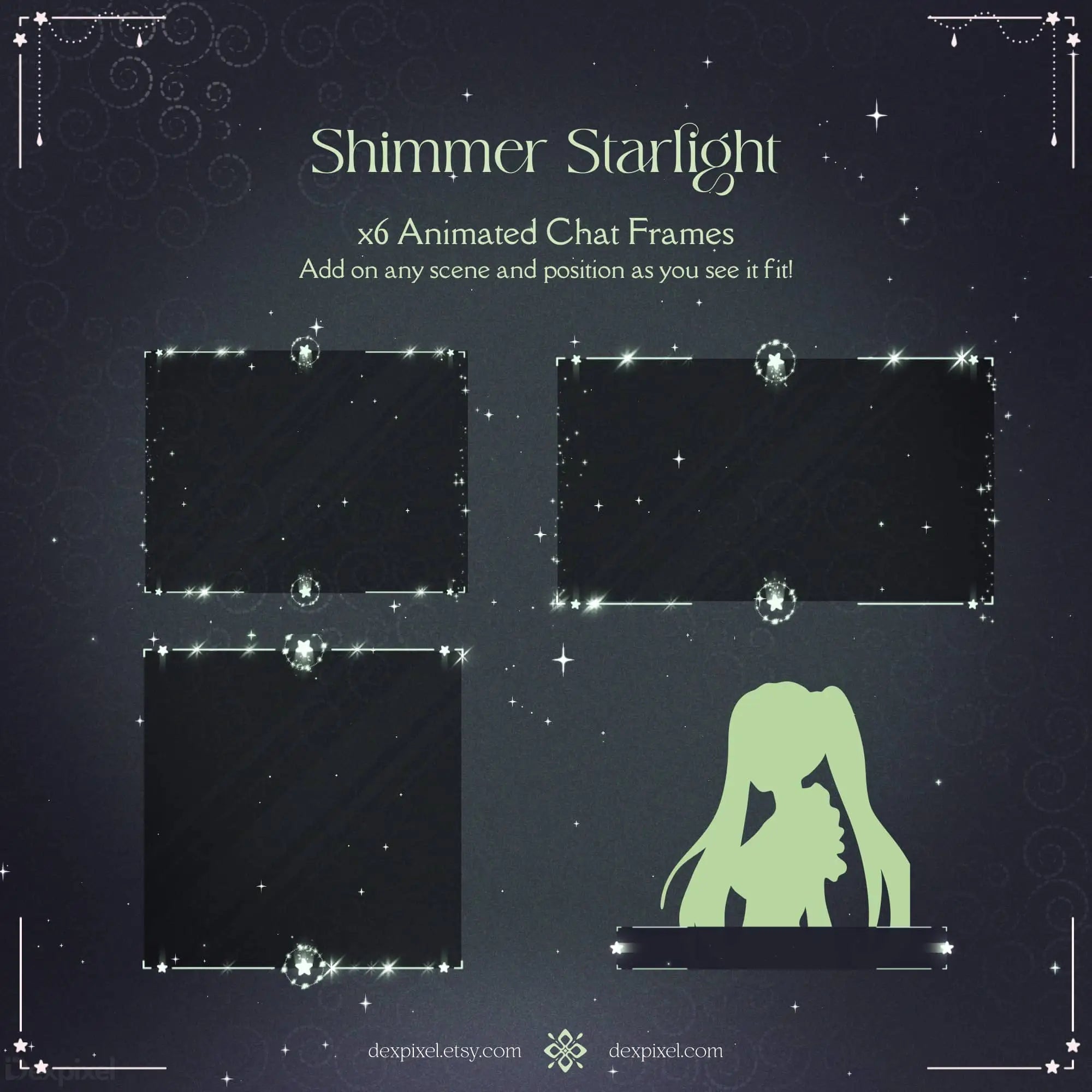 celestial animated webcam overlays
