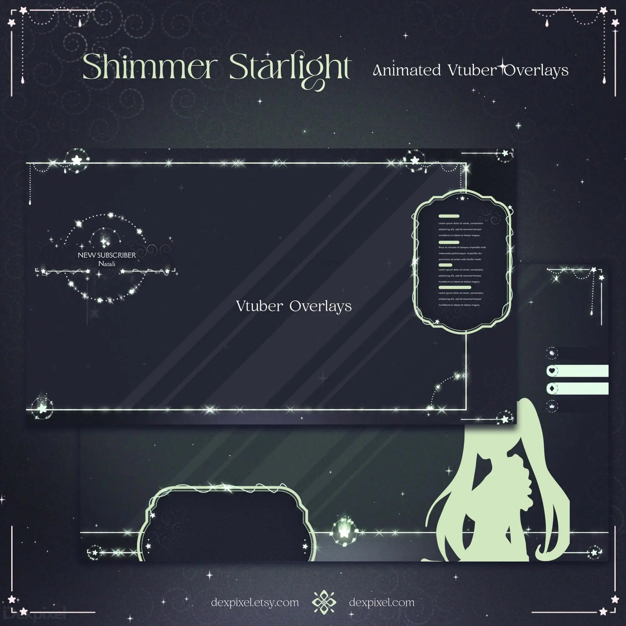 animated stream alerts green glow
