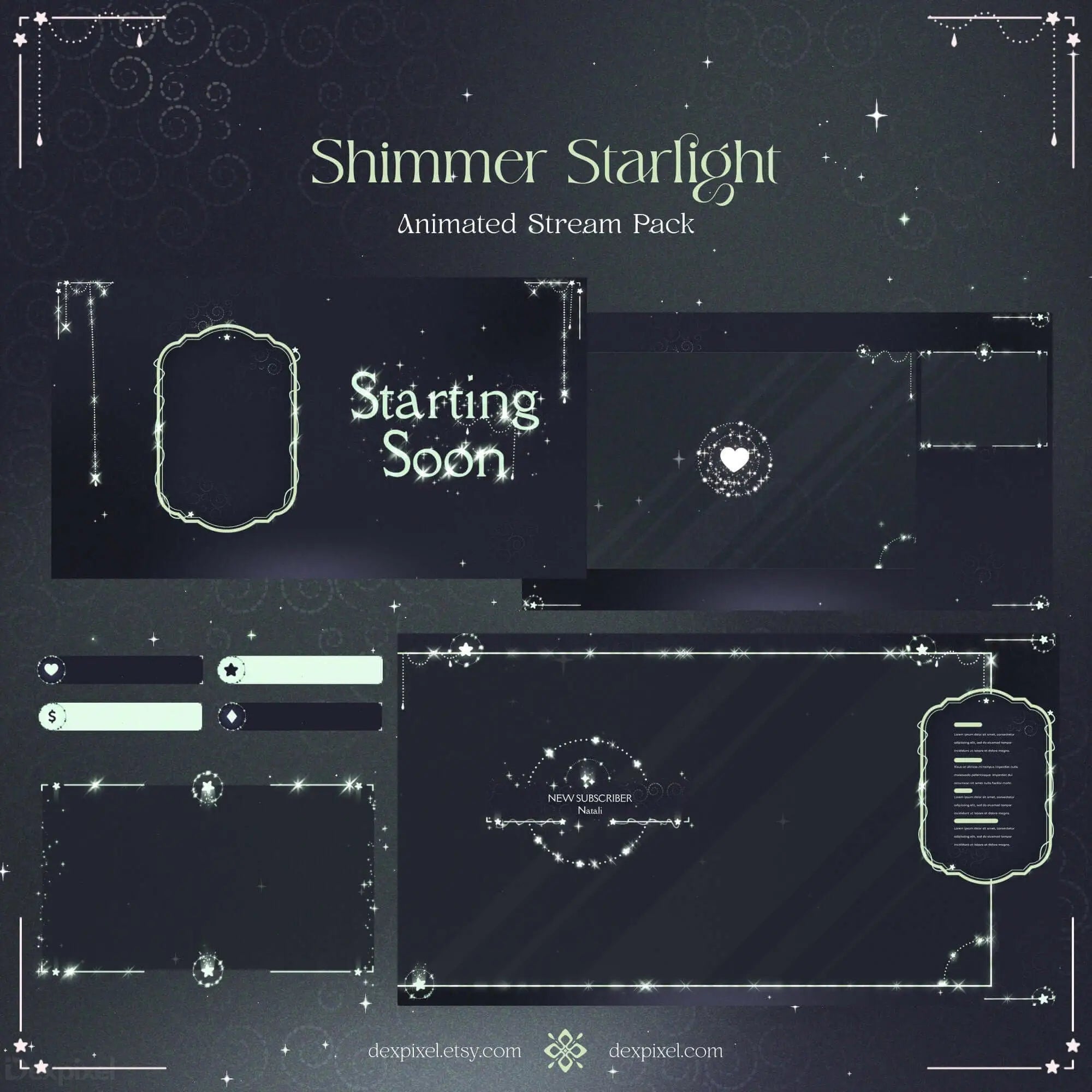 green glow shimmer stream pack
