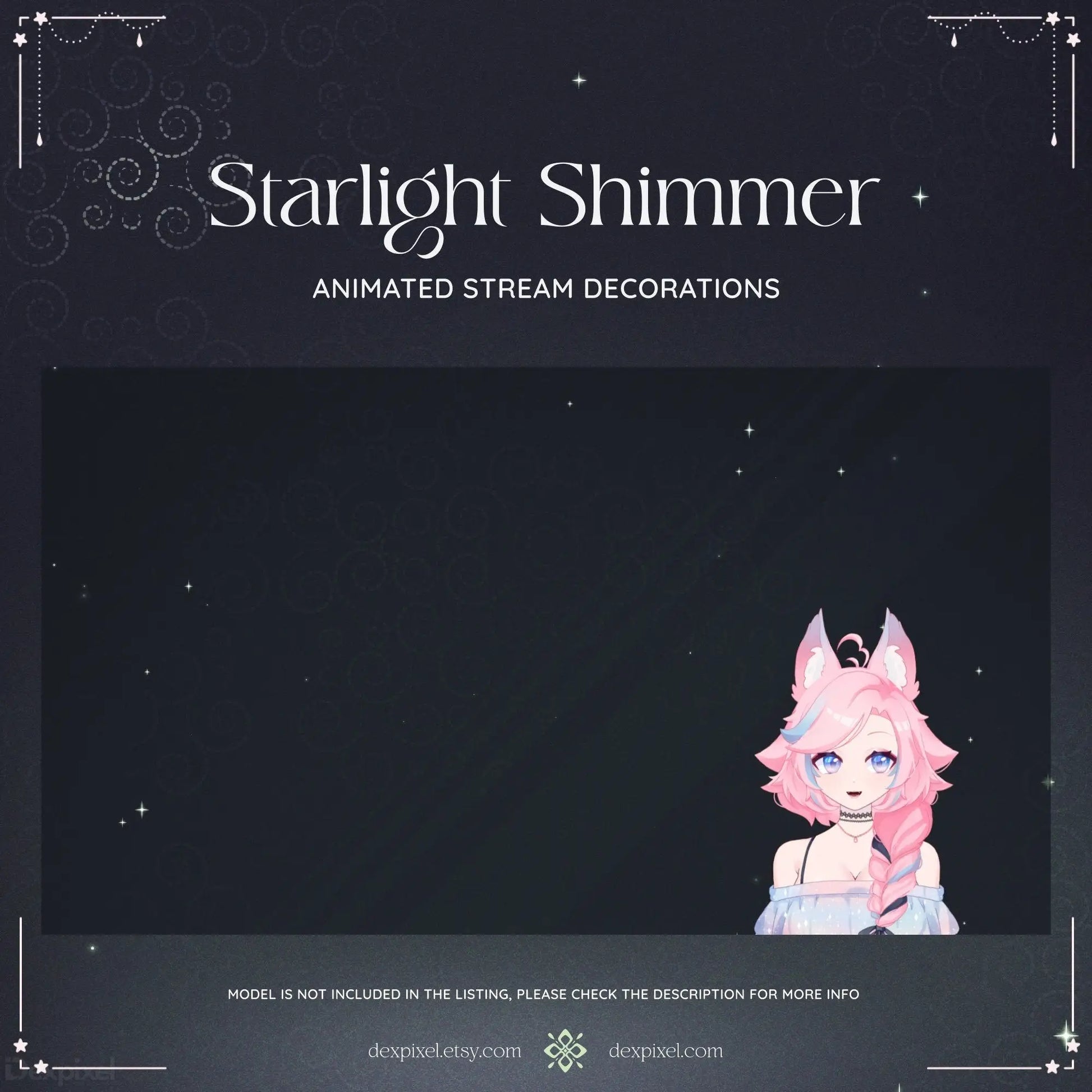 green starlight vtuber overlay animation
