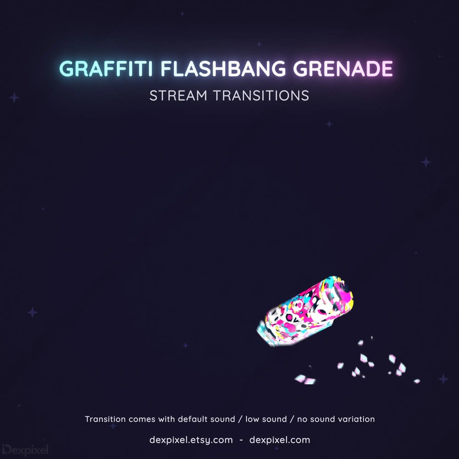 fps shooter graffiti stream transition
