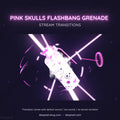 pink grenade flashbang animated stinger transition
