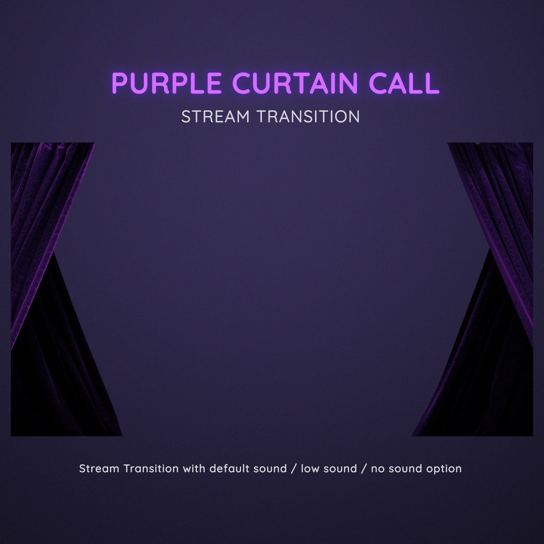 violet purple theater curtain stream transition