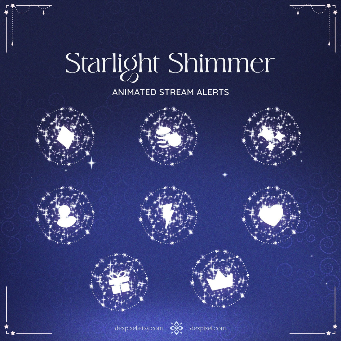 Blue Shimmer Starlight Alerts