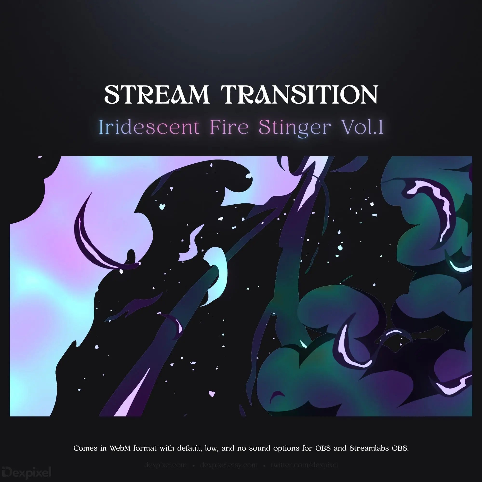 Stream transition animation.