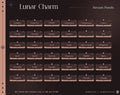 Stream panels collection in a dark rose gold/copper theme titled ’Lunar Charm’