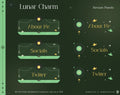 Stream panels design featuring celestial elements and navigation buttons in a lunar theme.