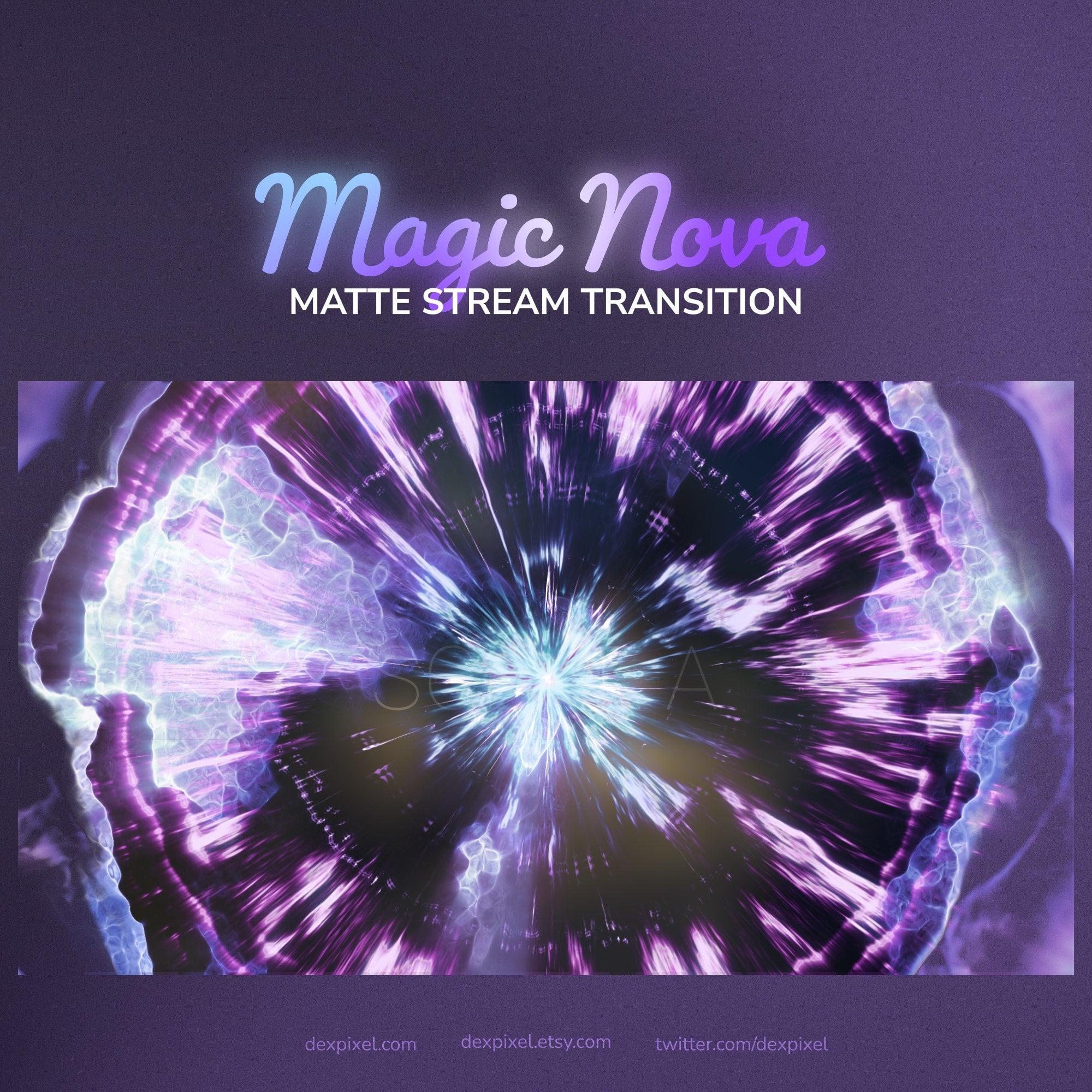 Magic Nova Matte Stream Transition | OBS Stinger
