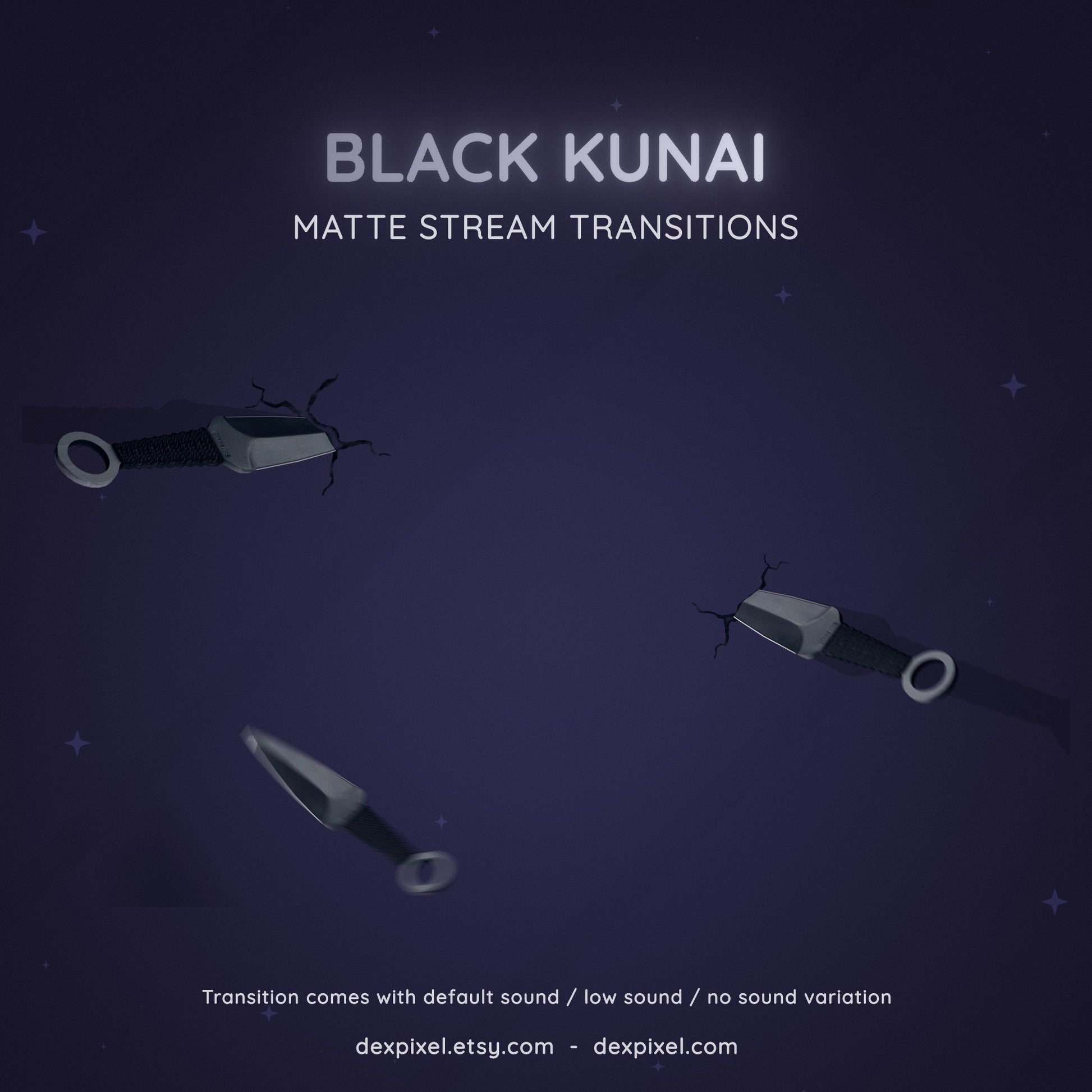 ninja style flying knife stream transition
