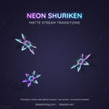 pink blue shuriken animated stream transition
