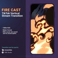 Fire-themed TikTok stream transition.