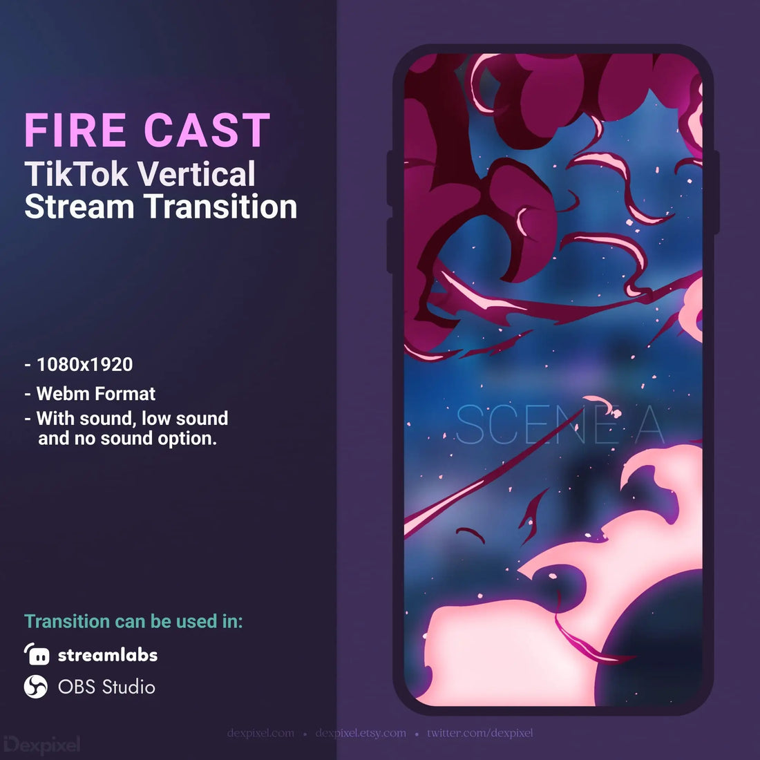 TikTok stream transition.