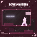 pink love vtuber overlays pastel theme
