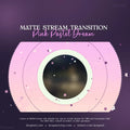 Pink circular stream transition overlay with stars in the Pink Pastel Dream Celestial Transition