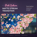 Pink sakura matte stream transition.