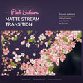 Pink sakura matte stream transition.