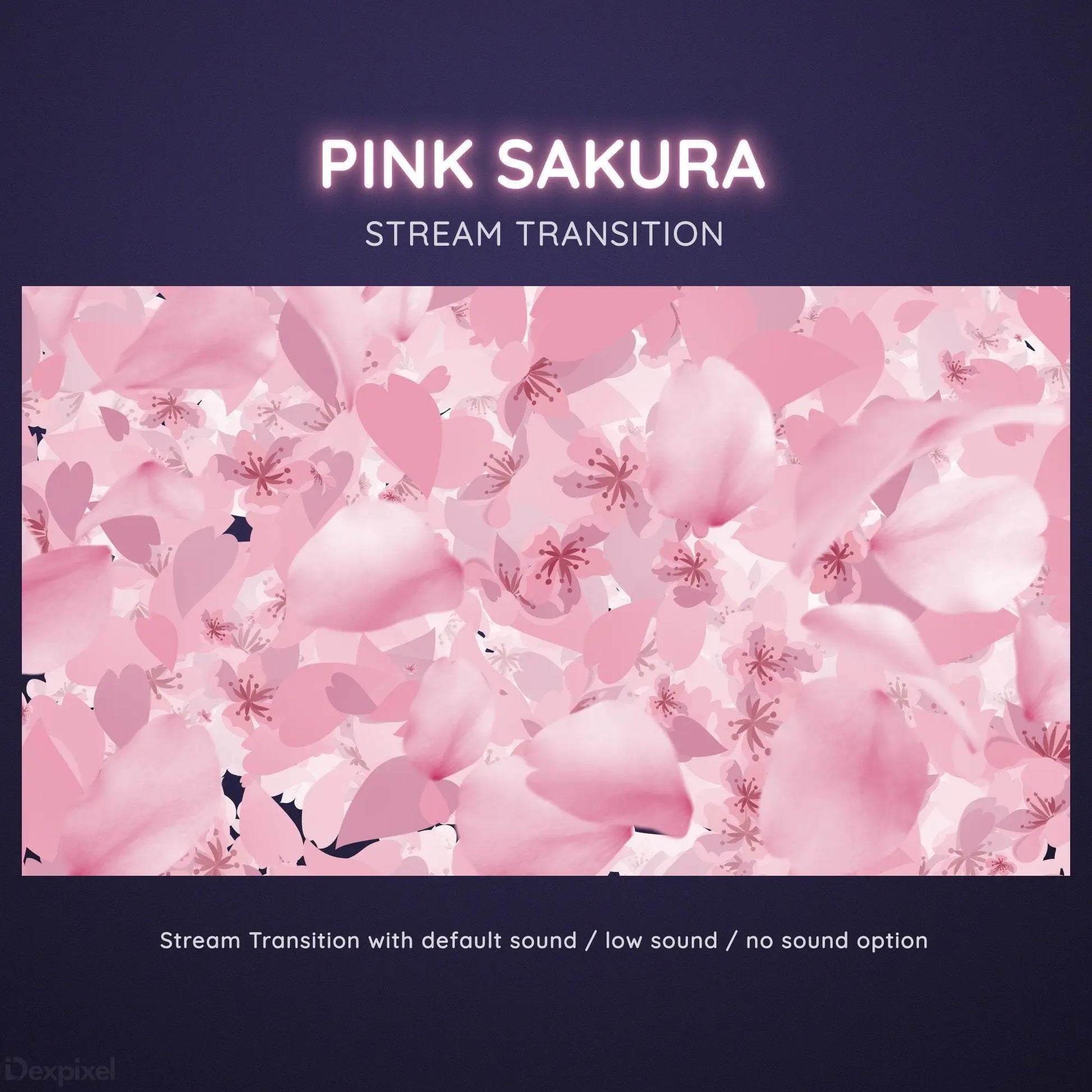 vtuber pink smooth sakura animated transition