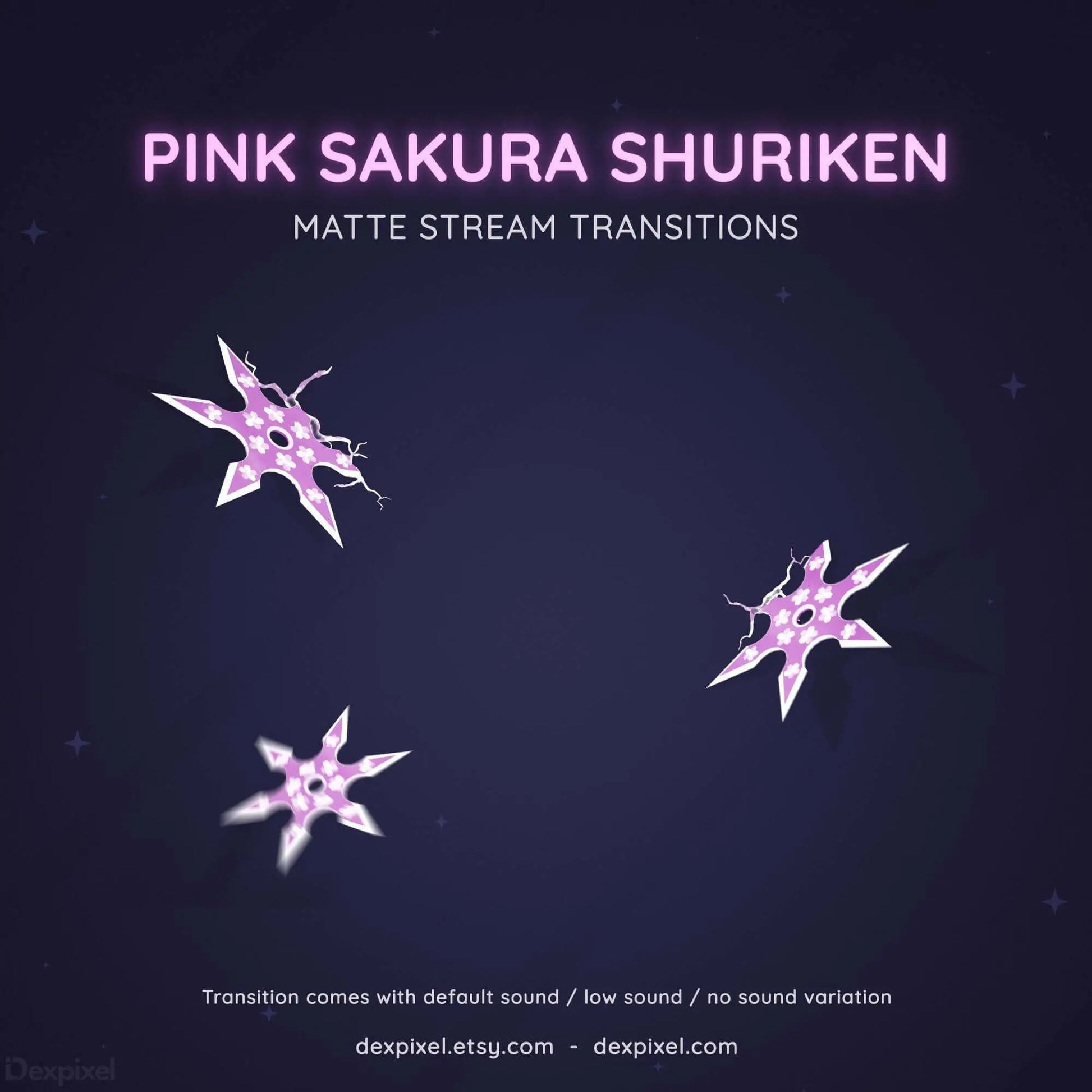 twitch vtuber stinger transition shuriken