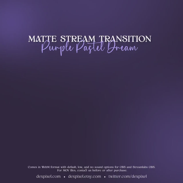 Purple Pastel Dream Celestial Transition