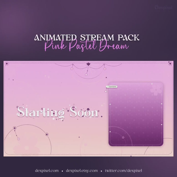 Pink Pastel Dream Celestial Stream Pack