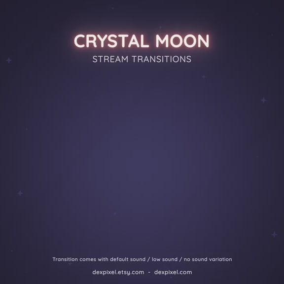 red crystal moon stream transition
