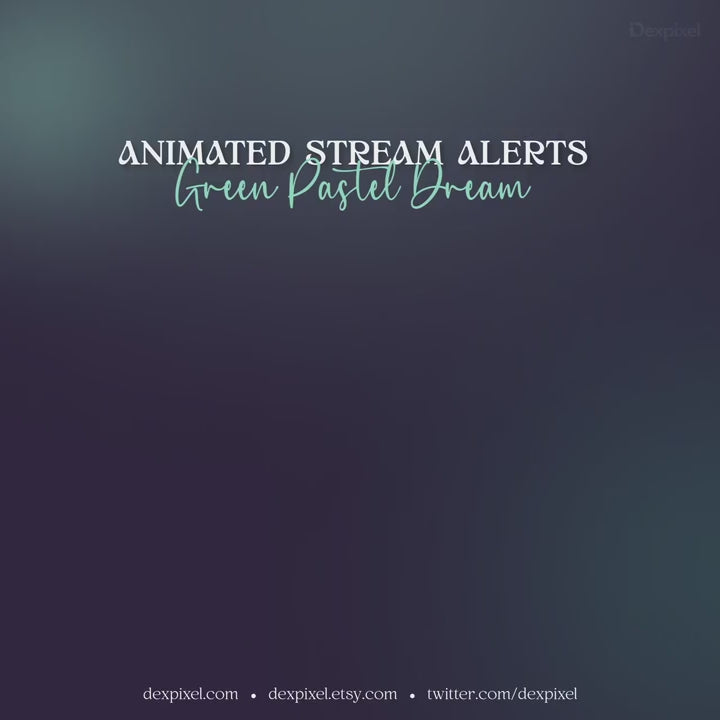 Pastel floral animated alerts for StreamElements