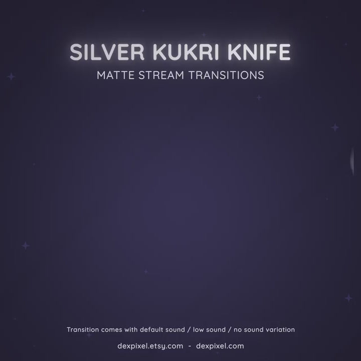 ninja knives cartoon stream transition
