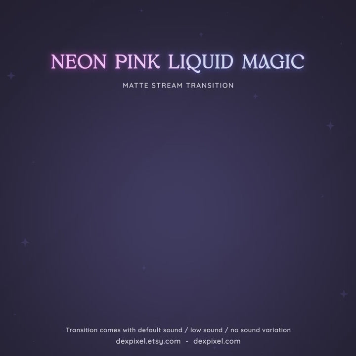 Blue Pink Liquid Magic Matte Stream Transition