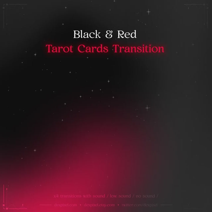 celestial witchy tarot card stream transition
