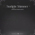 black white shimmer starlight animated alerts
