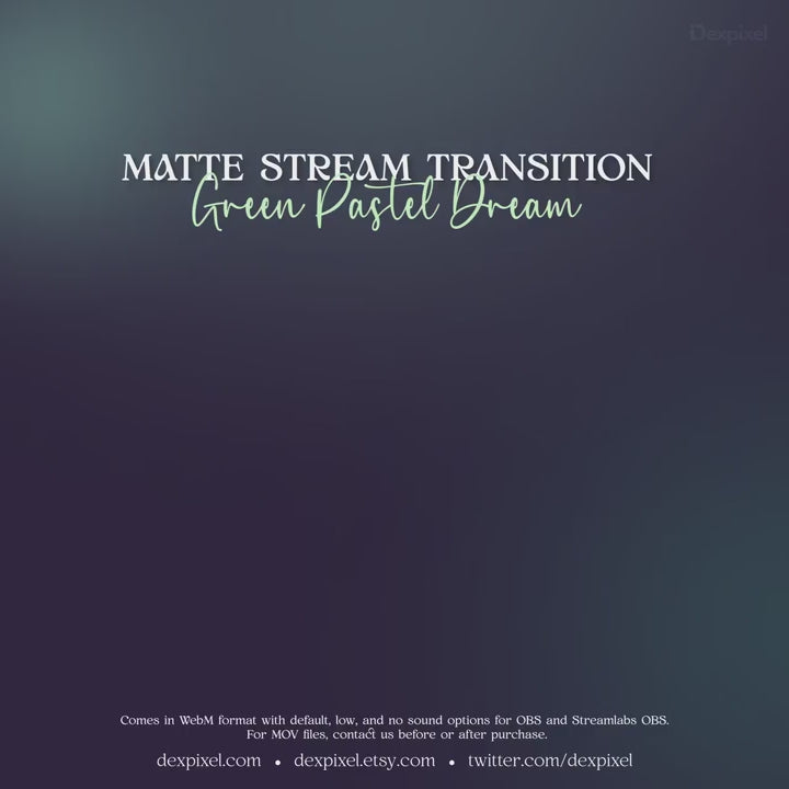 Pastel Dream Animated OBS Stinger Transition