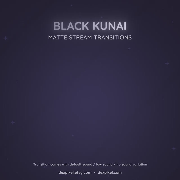 ninja kunai cartoon stream transition
