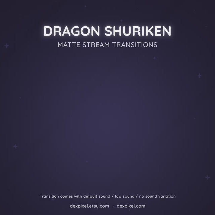 dragon shuriken cartoon stream transition
