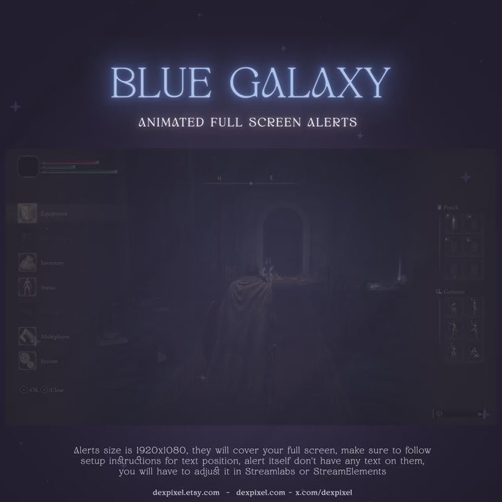 Blue Galaxy Nebula Stream Alerts – Cosmic Space & Planets