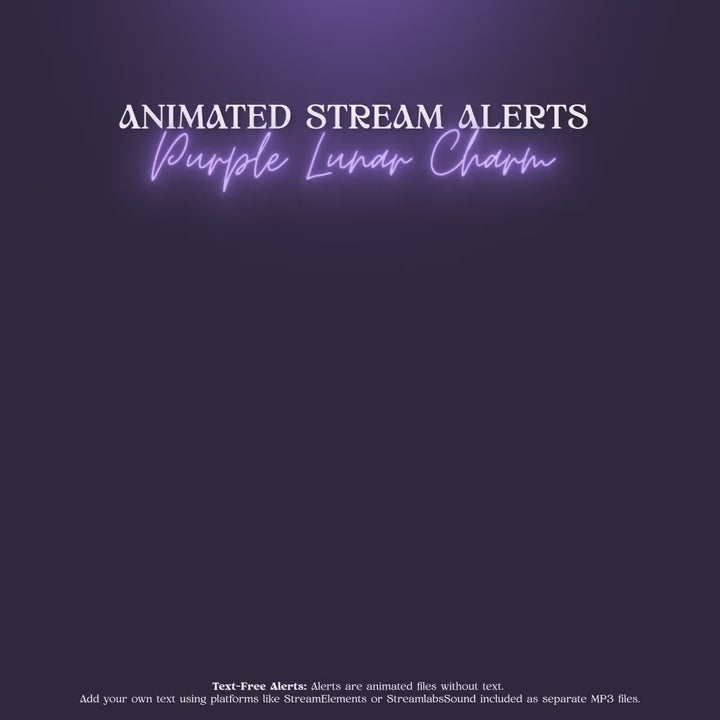 twitch stream animated alerts lunar theme