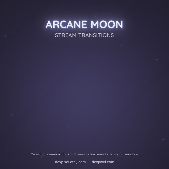 witchy animated stream transition moon
