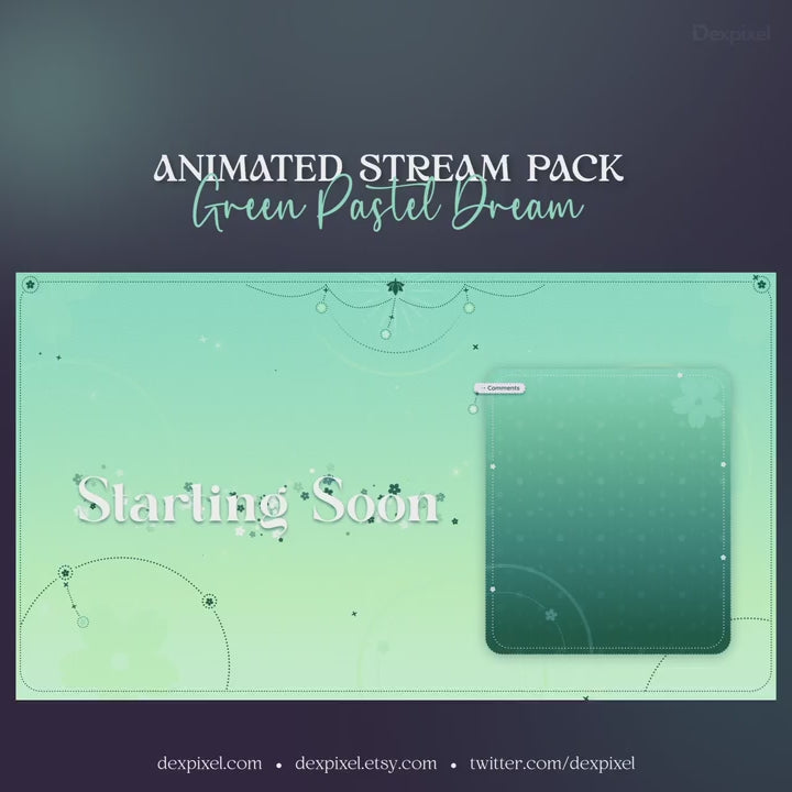 Green Pastel Dream Celestial Stream Pack