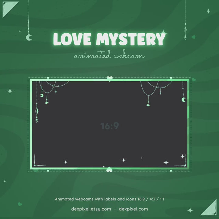 green-love-mystery-webcam-frame-for-twitch
