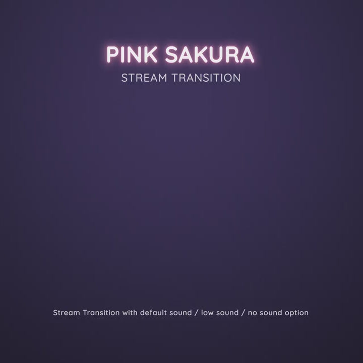 Pink Sakura Cherry Blossom Transition | Floral OBS Stinger – Dexpixel
