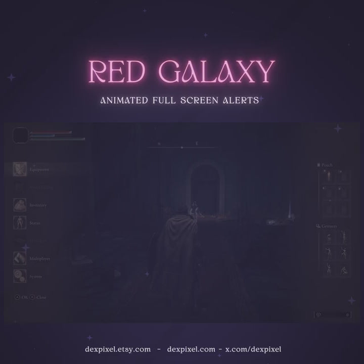 Red Galaxy Nebula Stream Alerts – Cosmic Space & Planets