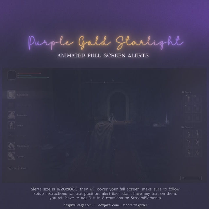 Celestial Galaxy animated stream alert for twitch youtube and vtuber