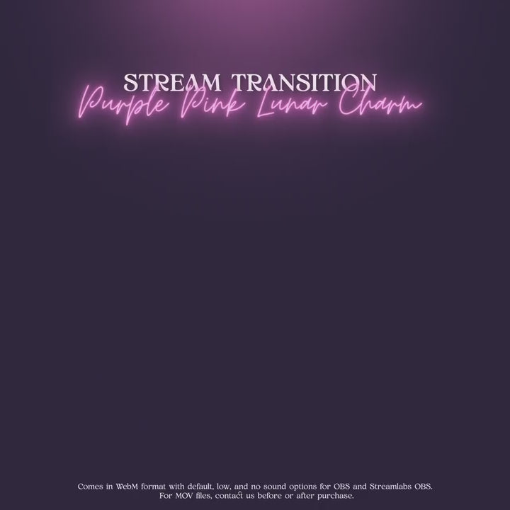 Magical Vtuber Aesthetic Moon Transition Design