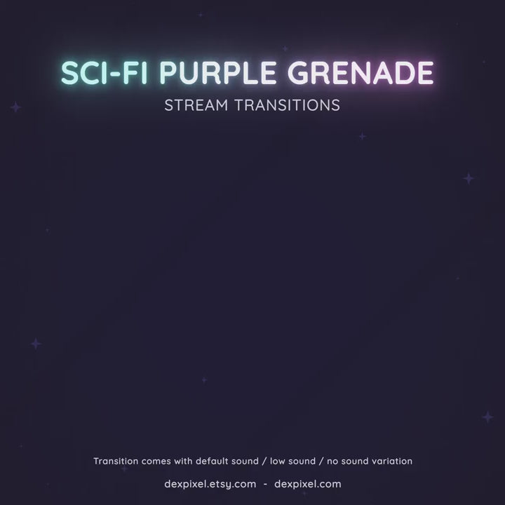 Sci-Fi Purple Grenade Flashbang Stream Transition