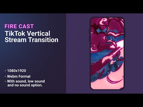 Pink Fire Cast TikTok Vertical Transition | OBS