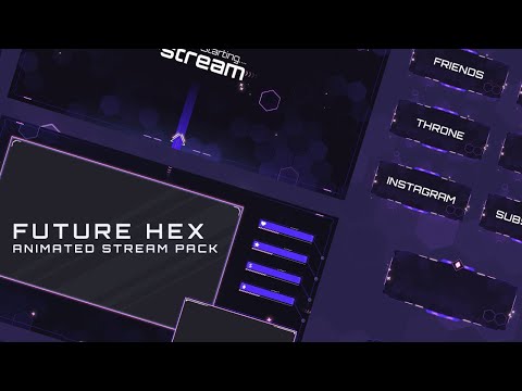 Purple Pink Futuristic Stream Pack