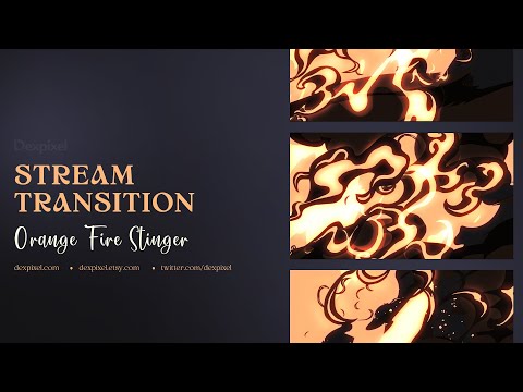 Orange Fire Flame Transition Vol.1